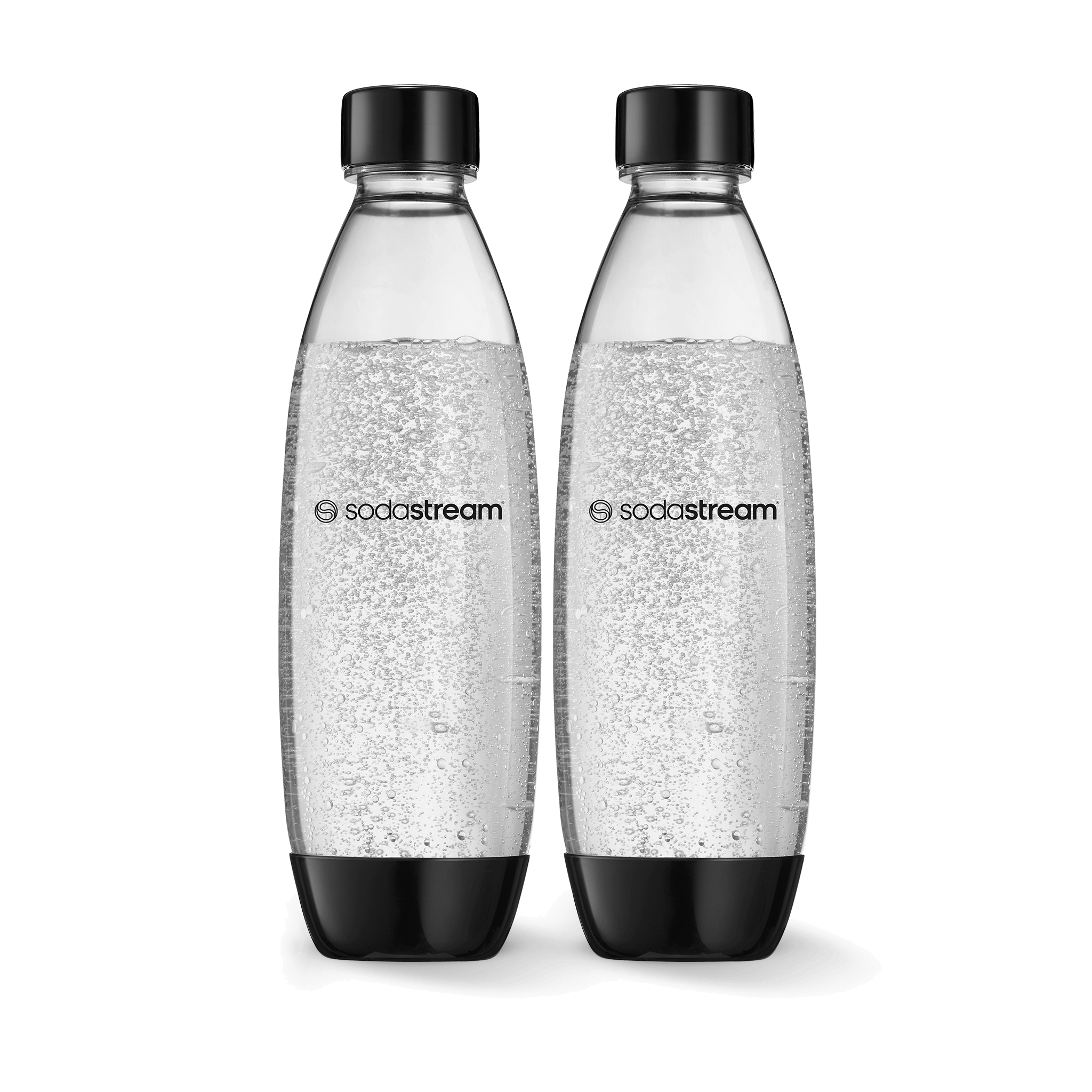 1L Vaatwasserbestendige Flessen Duopack - Zwart sodastream