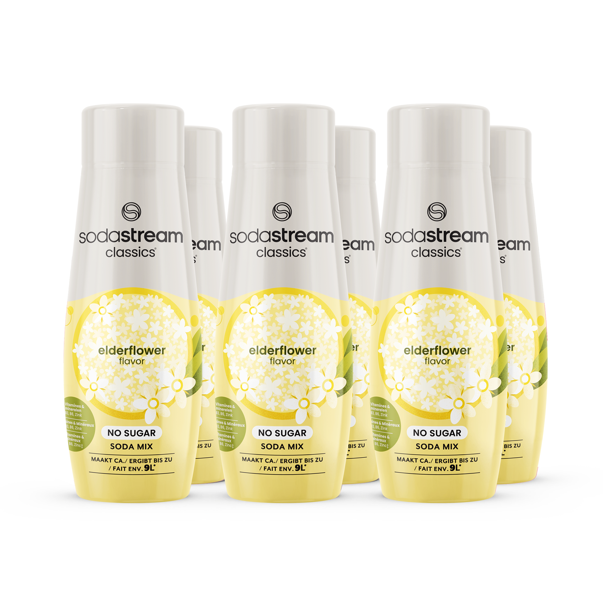 SodaStream Classics - Fruit Flavours - Elderflower Zero 6-pack sodastream