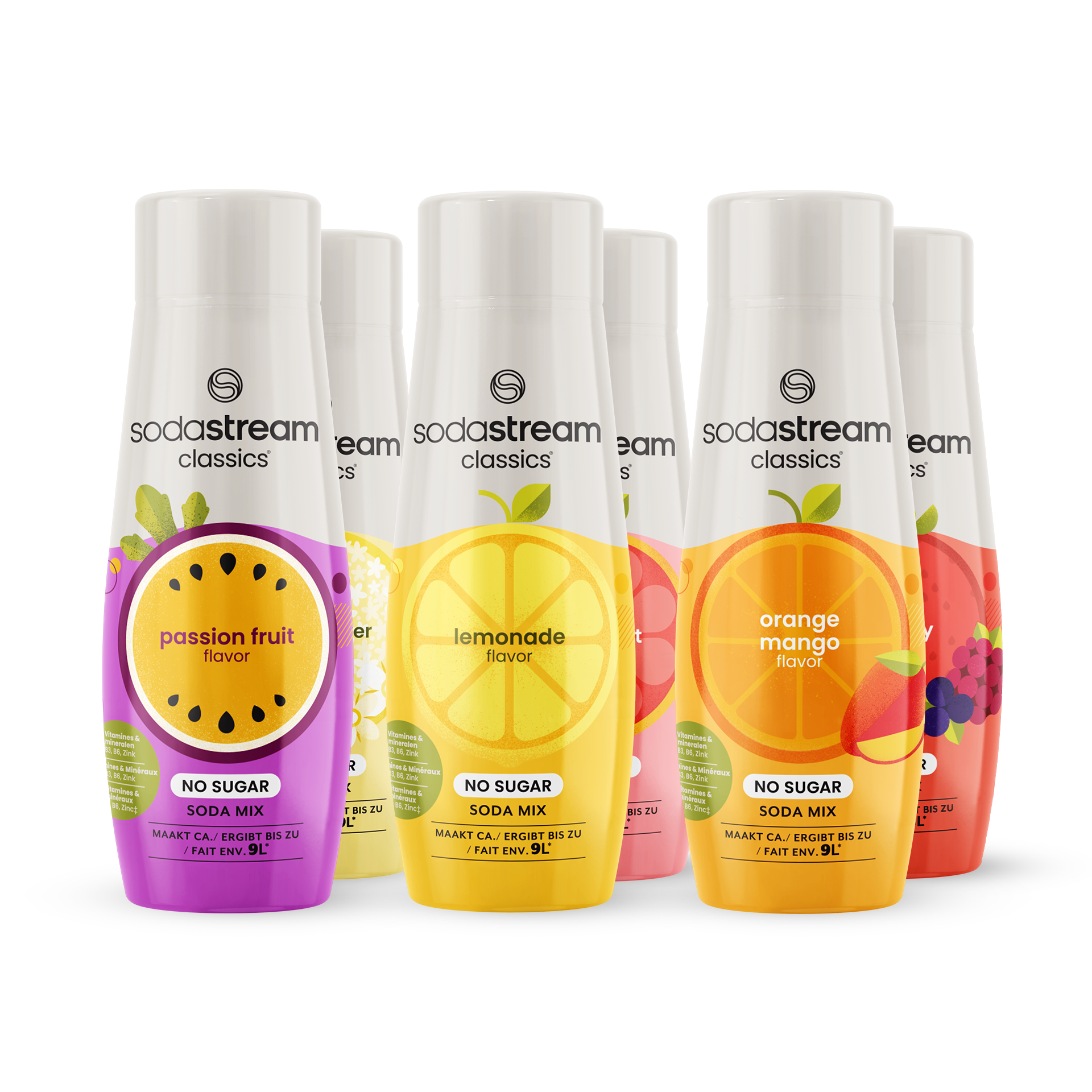 SodaStream Classics - Fruit Flavours Mix Zero - 6-pack sodastream