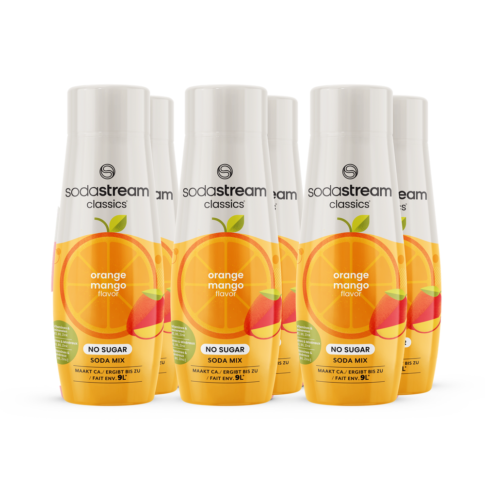 SodaStream Classics - Fruit Flavours - Orange Mango Zero - 6-pack