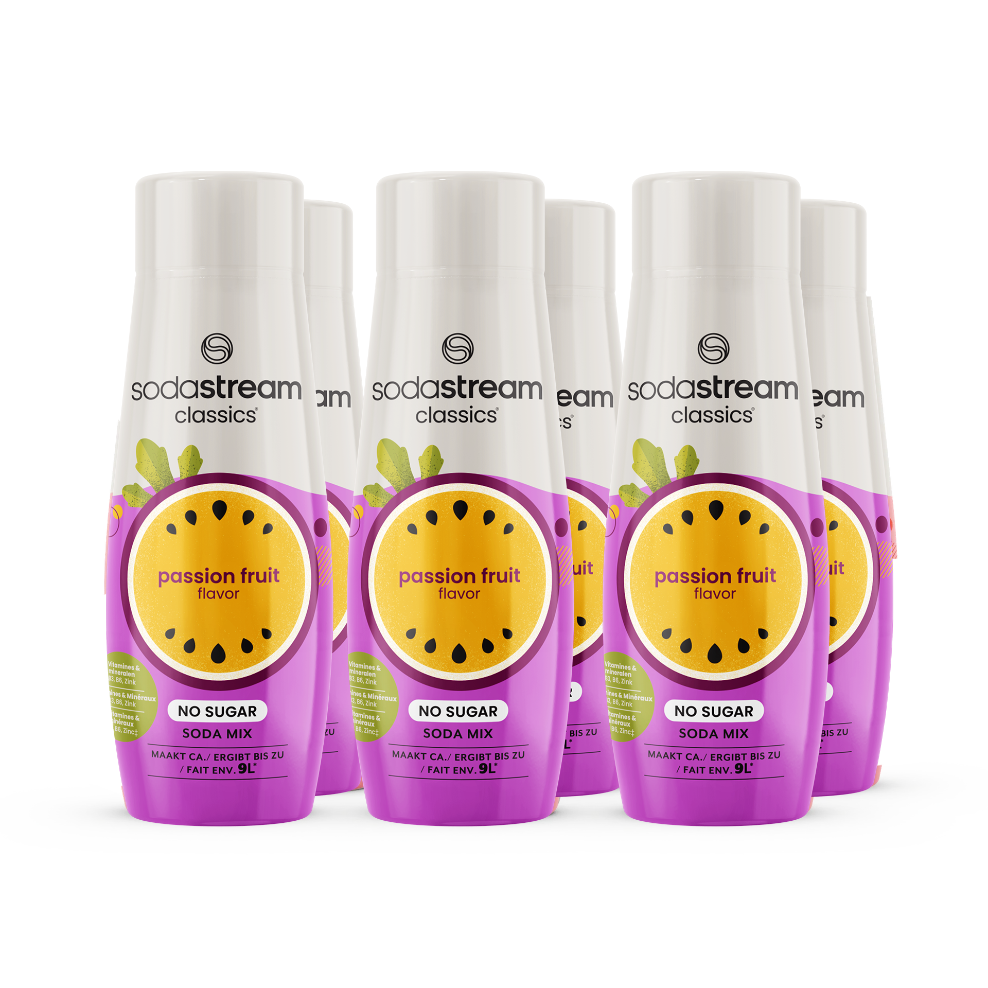 SodaStream Classics - Fruit Flavours - Passion fruit Zero 6-pack