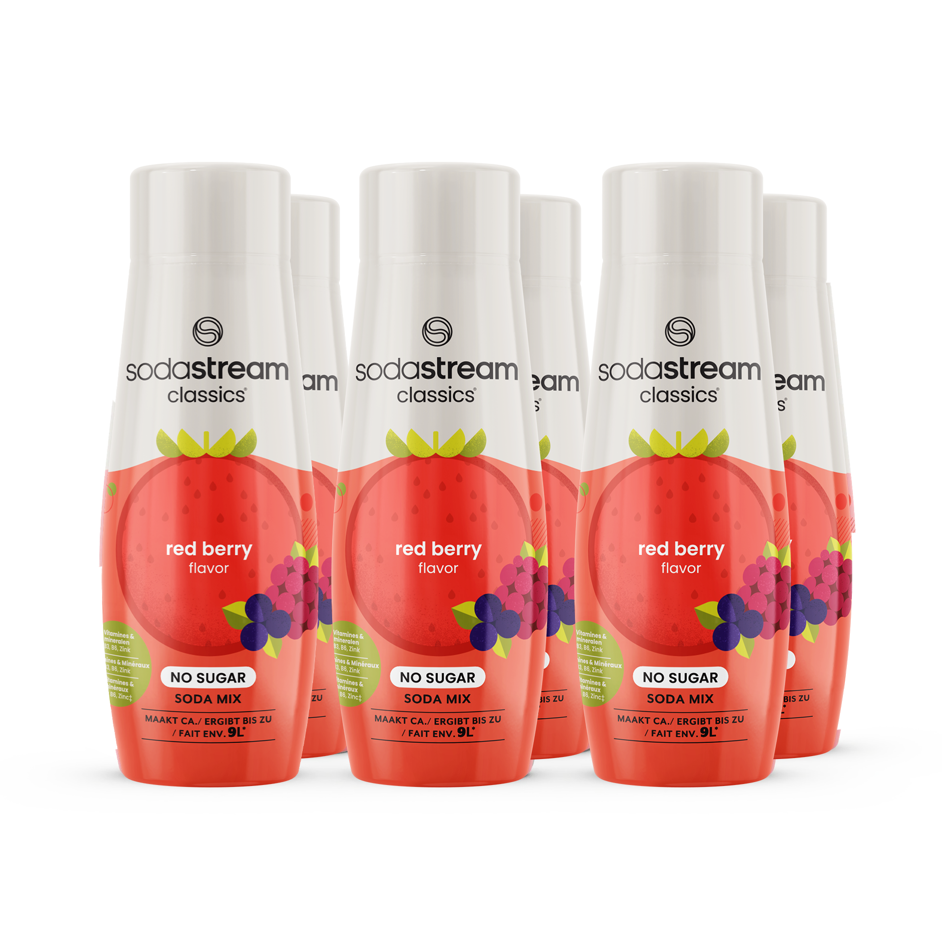 SodaStream Classics - Fruit Flavours - Red Berries Zero 6-pack