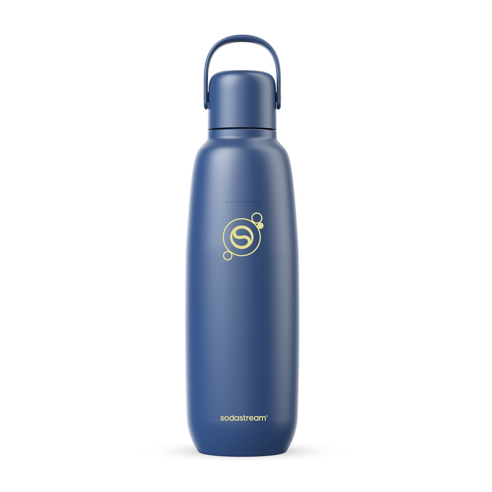 All Metal fles - Blauw