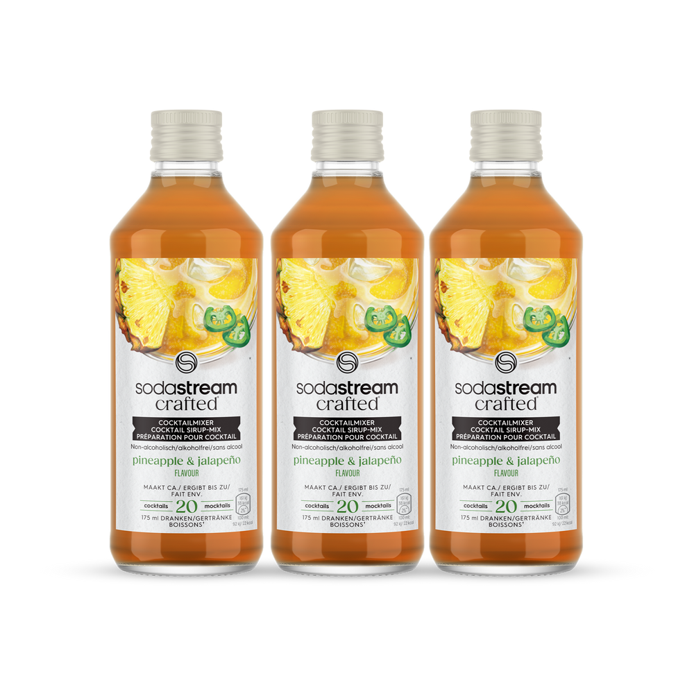 SodaStream Crafted – Pineapple & Jalapeño - 3-pack