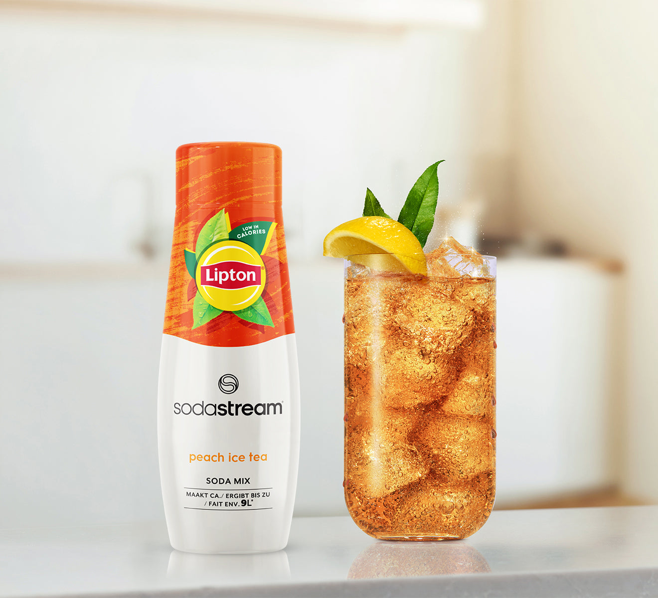 Du Lipton Ice Tea Pêche signé SodaStream