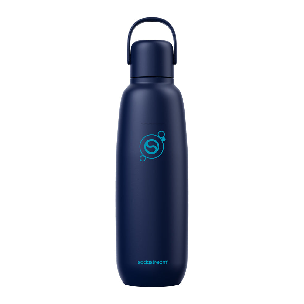 Bouteille de gazéification Sodastream fizz & go™ 0.9L en inox, sans BPA, couleur myrtille sodastream