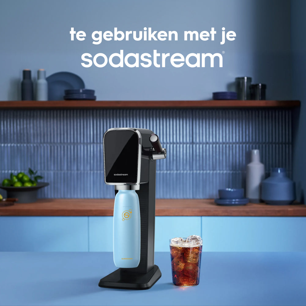 0.9L Sodastream fizz & go™ roestvrijstalen bruiswaterfles ice