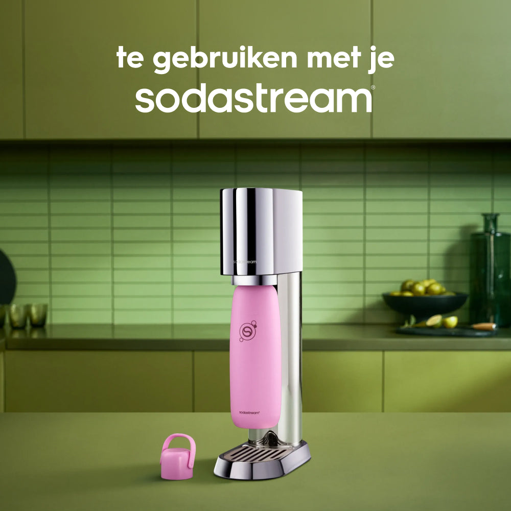 0.9L Sodastream fizz & go™ roestvrijstalen bruiswaterfles guave