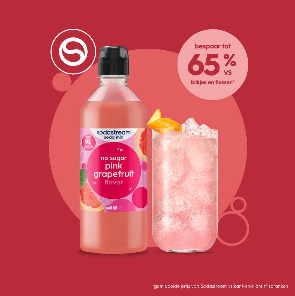 Sodastream Classics - Fruit Flavours - Pink Grapefruit Zero – 4